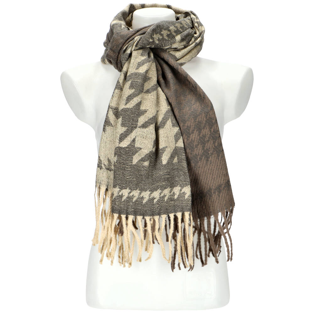 Woman winter scarf HW59097 GREY ModaServerPro